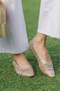 Easy Favorite Gold Flats