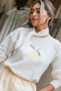 Casual With Pretty Details Cream Novelty Sweater