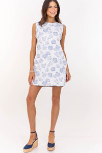 Sweet With Subtle Charm White Seashells Shift Dress