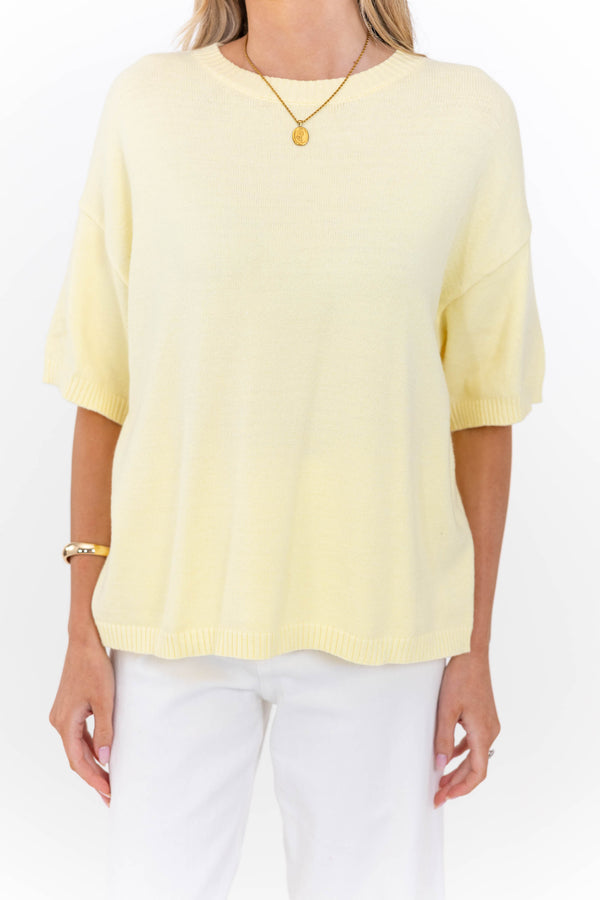 A Little Extra Pretty Yellow Sweater