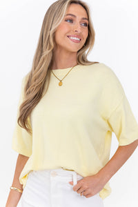 A Little Extra Pretty Yellow Sweater