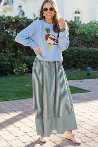 A Little Extra Love Blue Novelty Sweater