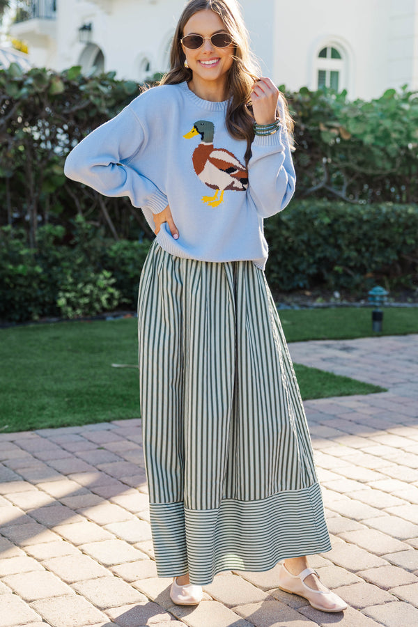 A Little Extra Love Blue Novelty Sweater