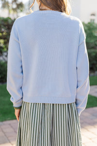 A Little Extra Love Blue Novelty Sweater