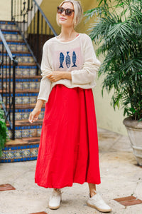 Comfort Comes Easy Cream Novelty Sweater