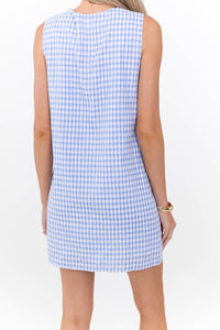 Easy Styling Staple Light Blue Gingham Dress