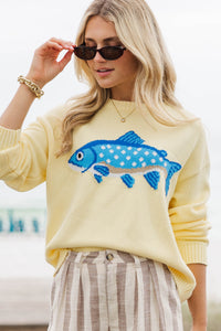 The One You’ll Reach For Yellow Fish Sweater