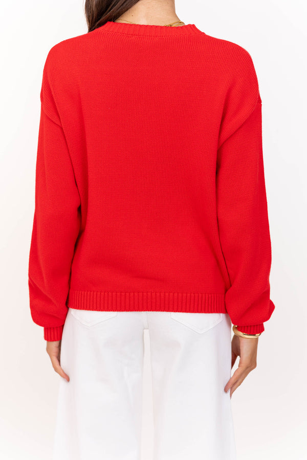The One You’ll Reach For Red Fish Sweater