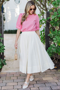 Lovely Outlook Pink Gingham Blouse