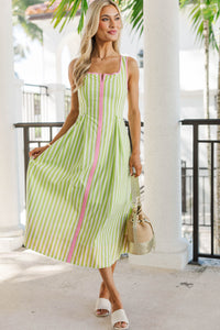 Made To Wear Lime Midi Dress
