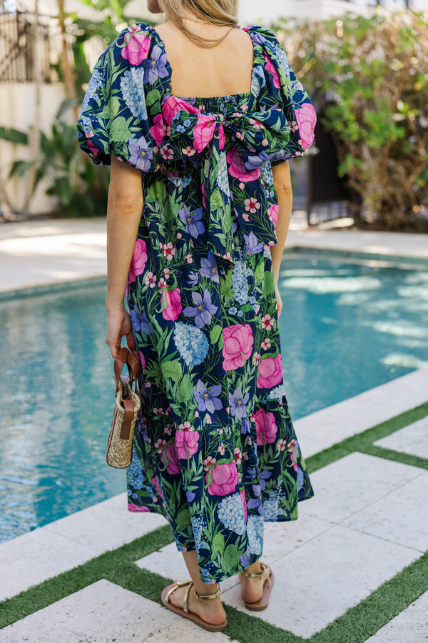 Everyday Style Made Pretty Navy Midi Dress