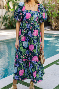 Everyday Style Made Pretty Navy Midi Dress