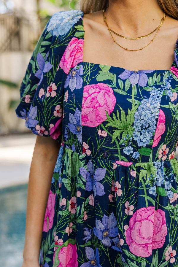Everyday Style Made Pretty Navy Midi Dress