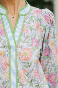 Sweet From The Start Light Blue Blouse