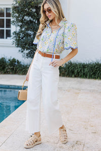 Everyday Romance Blue Blouse