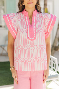 Right Where I’m Meant To Be Pink Blouse