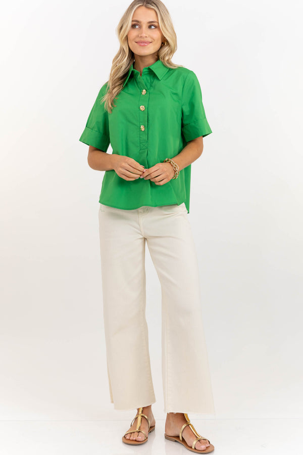 The Kind You Love Green Blouse