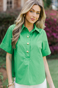 The Kind You Love Green Blouse