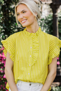 Magnolia Daydream Chartreuse Blouse