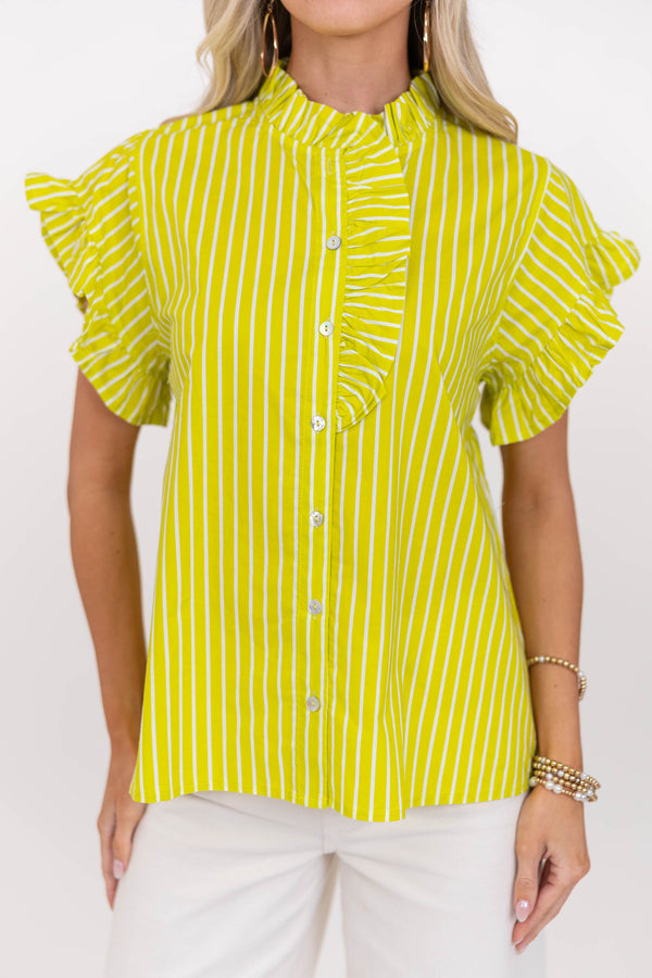 Magnolia Daydream Chartreuse Blouse