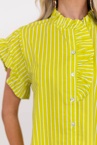 Magnolia Daydream Chartreuse Blouse