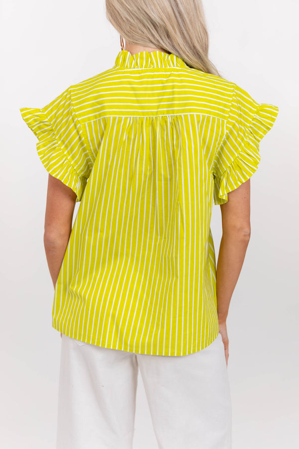 Magnolia Daydream Chartreuse Blouse