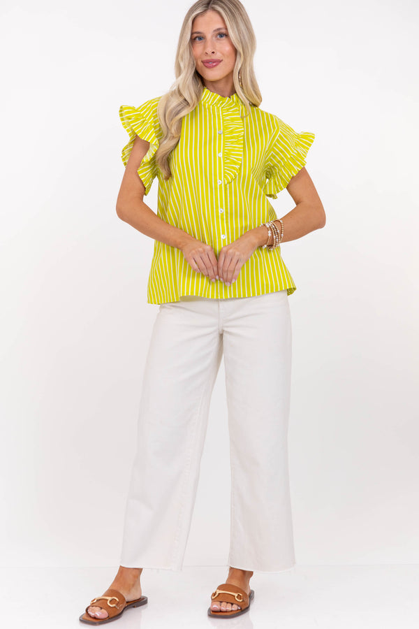 Magnolia Daydream Chartreuse Blouse