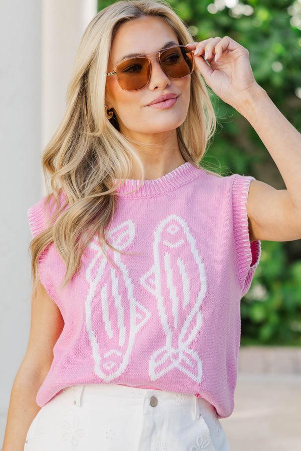 Always A Sweet Choice Pink Novelty Top