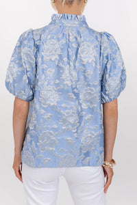 With You In Mind Blue Blouse