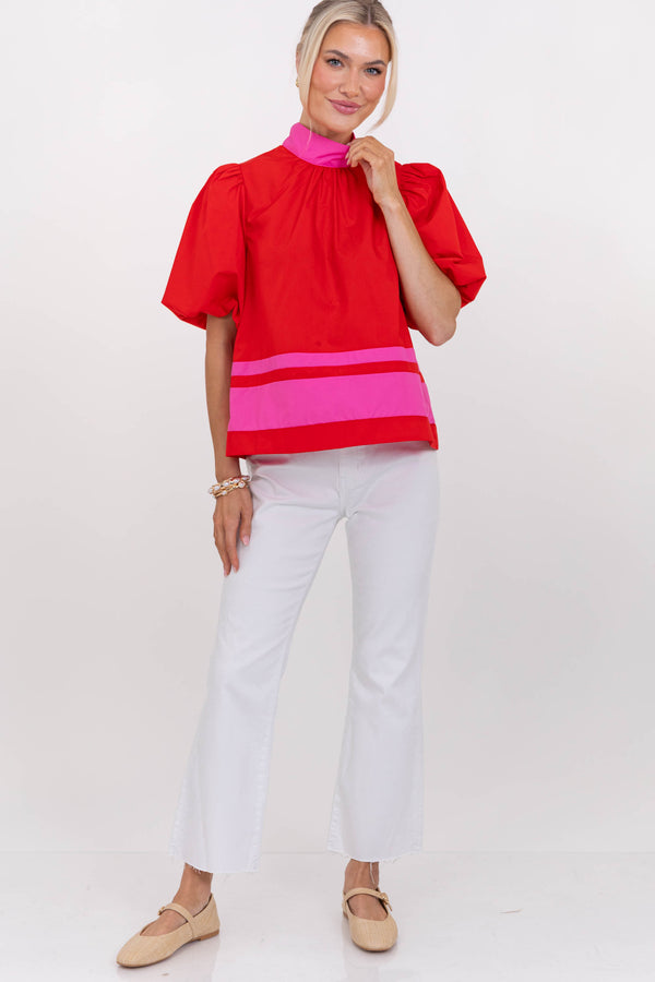Daily Wear Approved Red Blouse