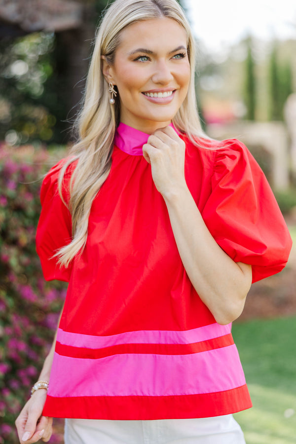 Daily Wear Approved Red Blouse