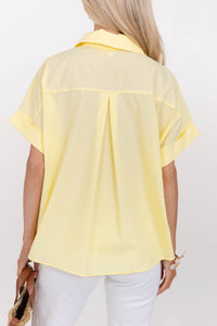 All Because Of You Yellow Blouse