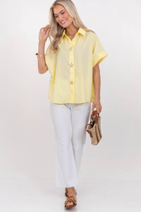 All Because Of You Yellow Blouse