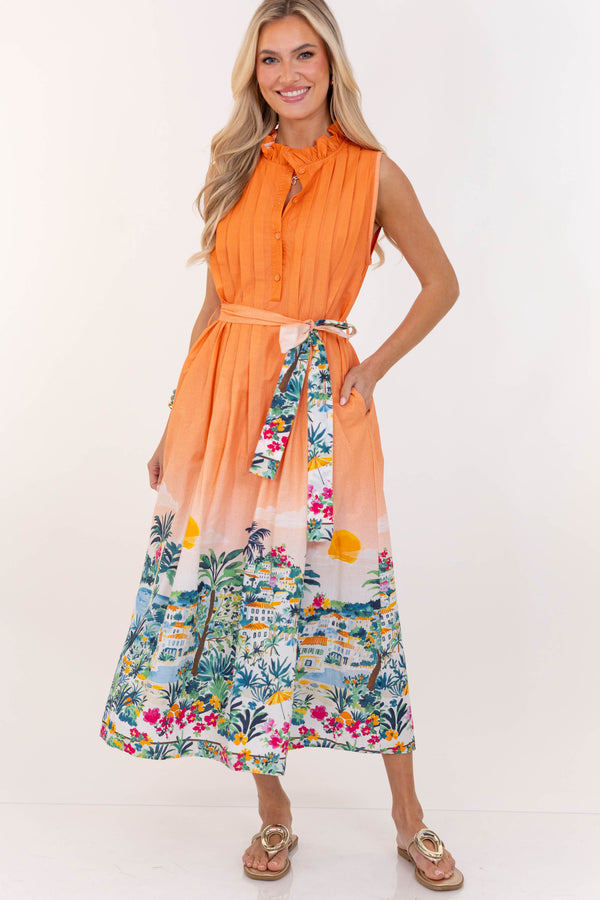 Morning Market Orange Dress