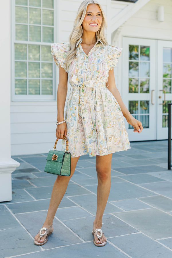 Barefoot Beauty Pink Floral Dress