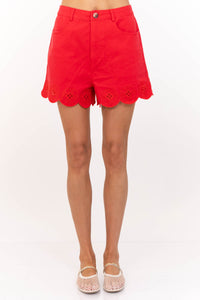 Let Your Heart Lead Red Shorts