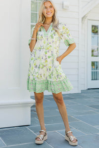 Easy Answer Lime Green Dress