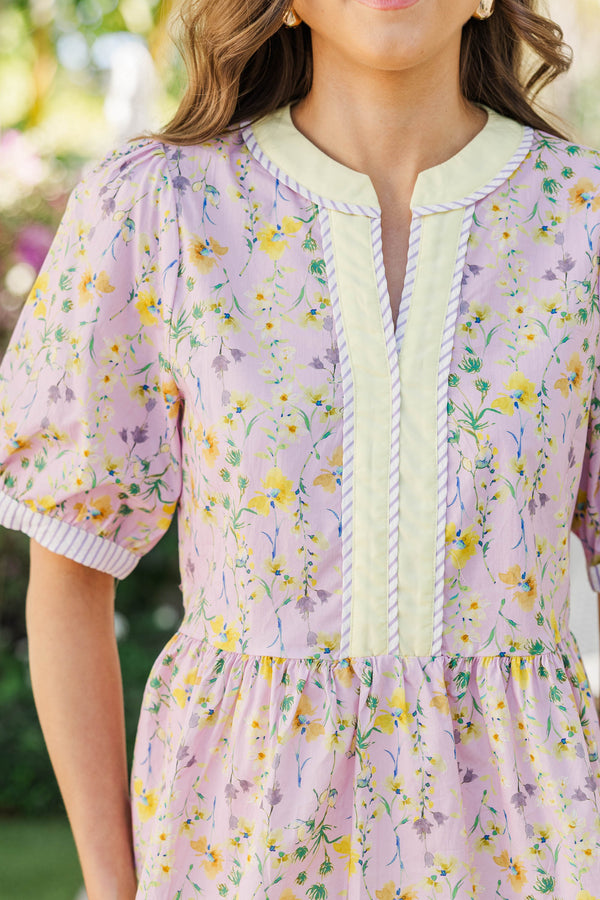 Always On Hand Pink Floral Blouse