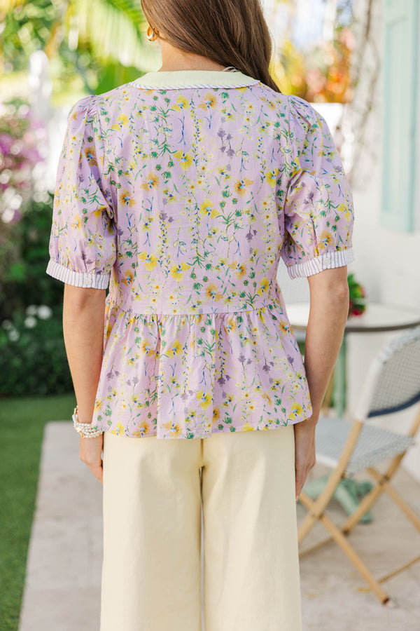 Always On Hand Pink Floral Blouse