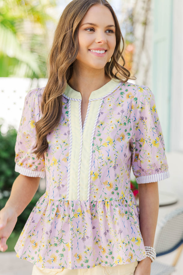 Always On Hand Pink Floral Blouse
