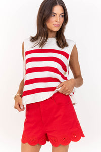 Let Your Heart Lead Red Shorts