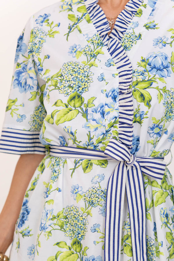Running Around Essential Blue Floral Dress