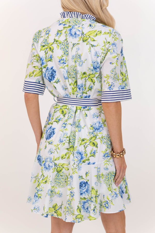 Running Around Essential Blue Floral Dress