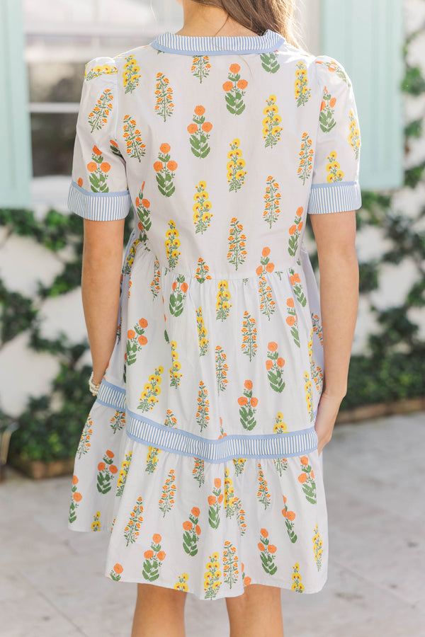 No Brainer Light Blue Medallion Dress