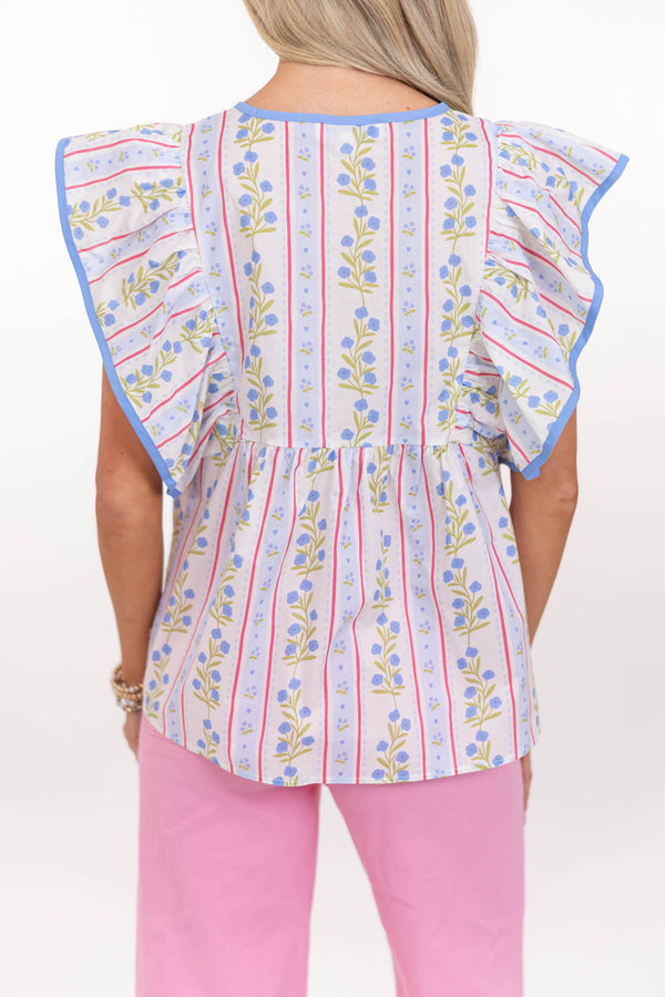 Light And Easy Favorite Blue Blouse