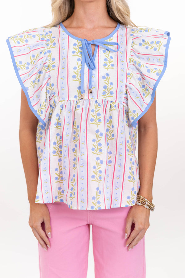 Light And Easy Favorite Blue Blouse