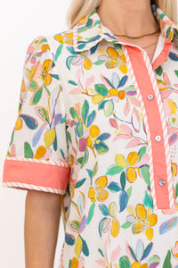 Easy To Wear Coral Shift Dress