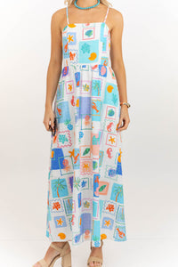 Done Right Blue Midi Dress