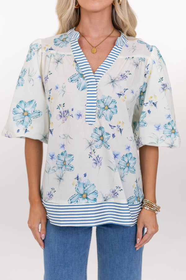Feminine With Ease Mint Blouse