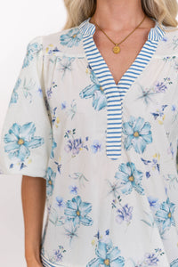 Feminine With Ease Mint Blouse
